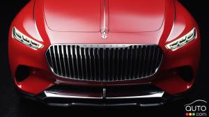 Teaser images of Vision Mercedes-Maybach Ultimate Luxury Concept